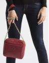 Red shoulder bag