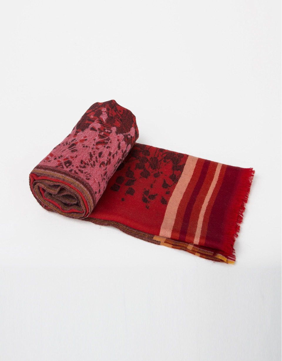 Foulard lana rojo