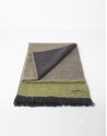 Foulard lana liso verde