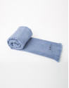 Foulard lana liso azul