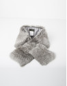 Bufanda cuello pelo gris