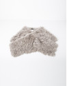 Cuello pelo beige