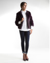Chaqueta zorro berenjena