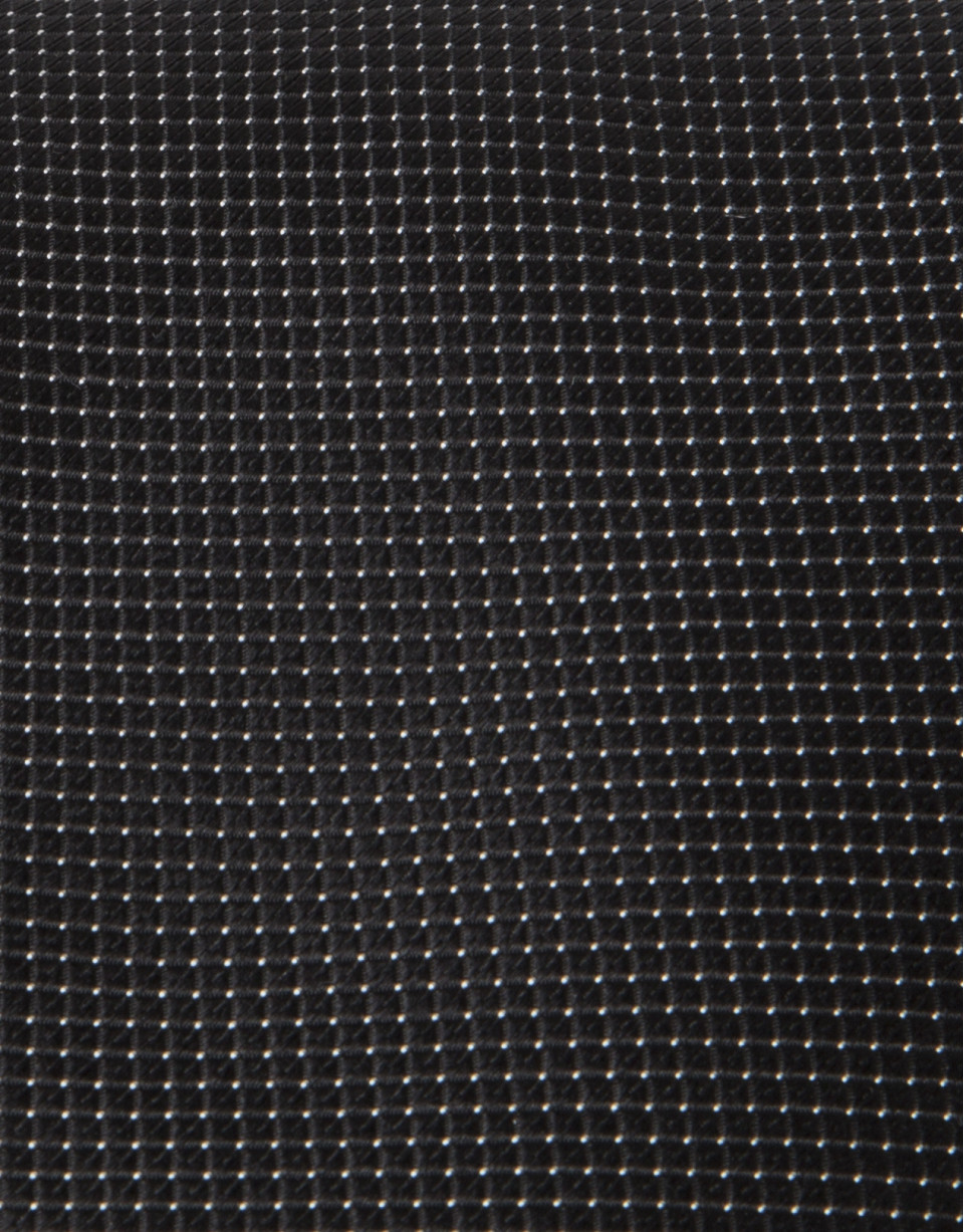Black microstructure tie