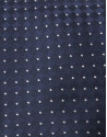 Navy blue tie with light blue dots