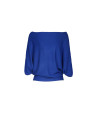 Jersey cuello barco azul