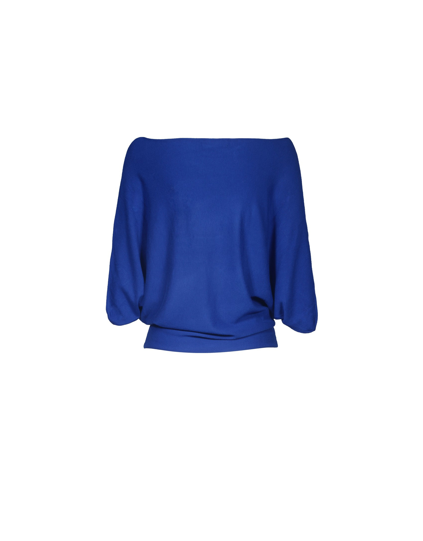 Jersey cuello barco azul