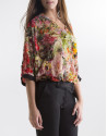 Loose floral print shirt 
