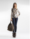 Animal print blouse