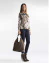 Animal print blouse