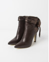 Brown leather BUDAPEST ankle boot