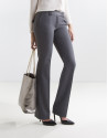 Gray pants with darts