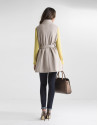 Chaleco de lana beige