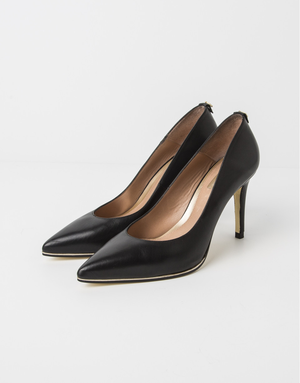 Black lambskin SEUL pump