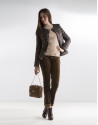 Short brown anorak