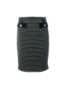 Bottle green tweed skirt