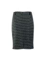 Bottle green tweed skirt