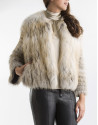 Sandy-colored fox jacket