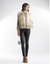 Sandy-colored fox jacket