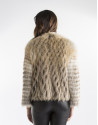 Sandy-colored fox jacket