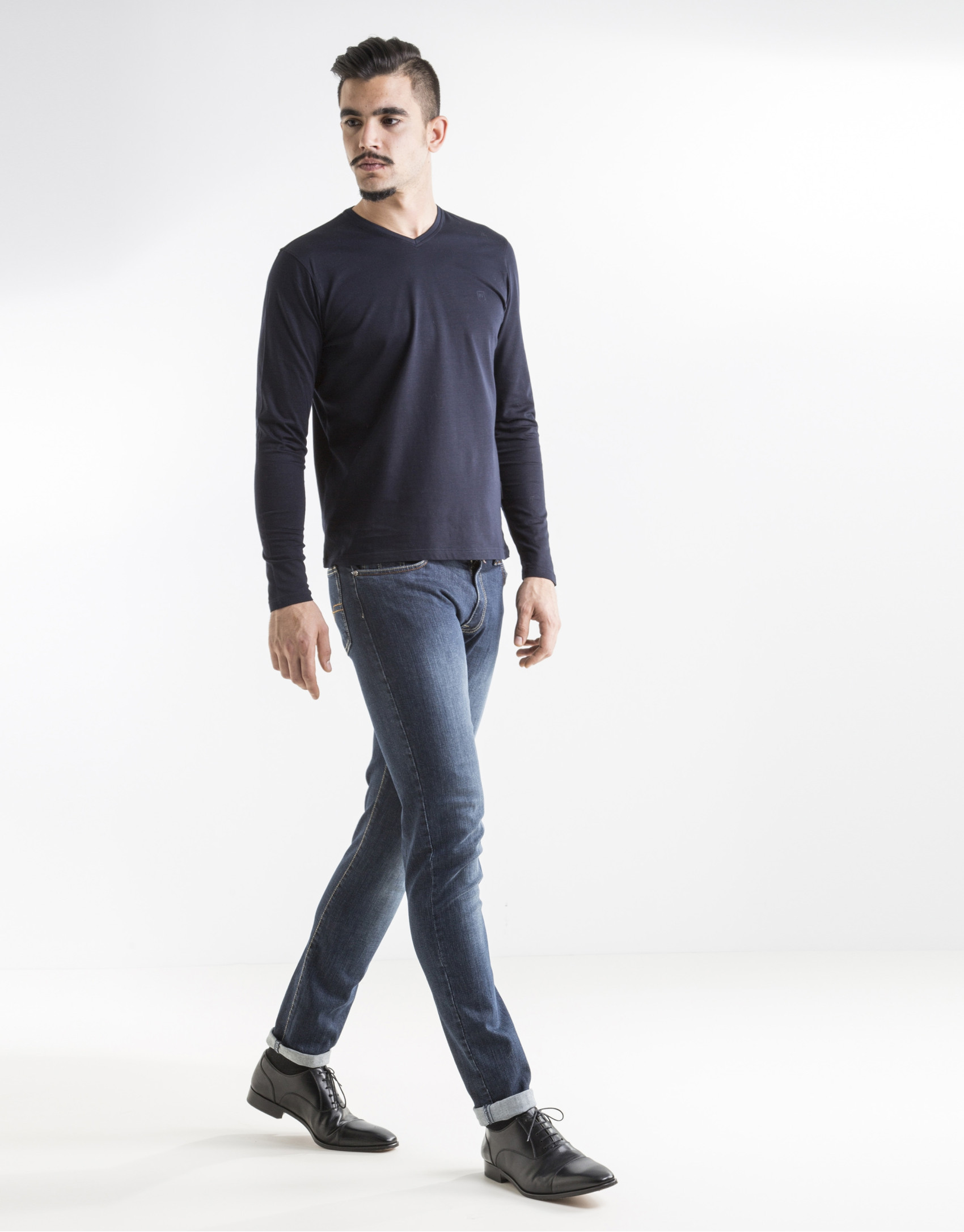 Dark blue jeans