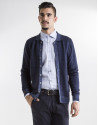 Chaqueta estructura azul oscuro