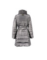 Grey quilted coat