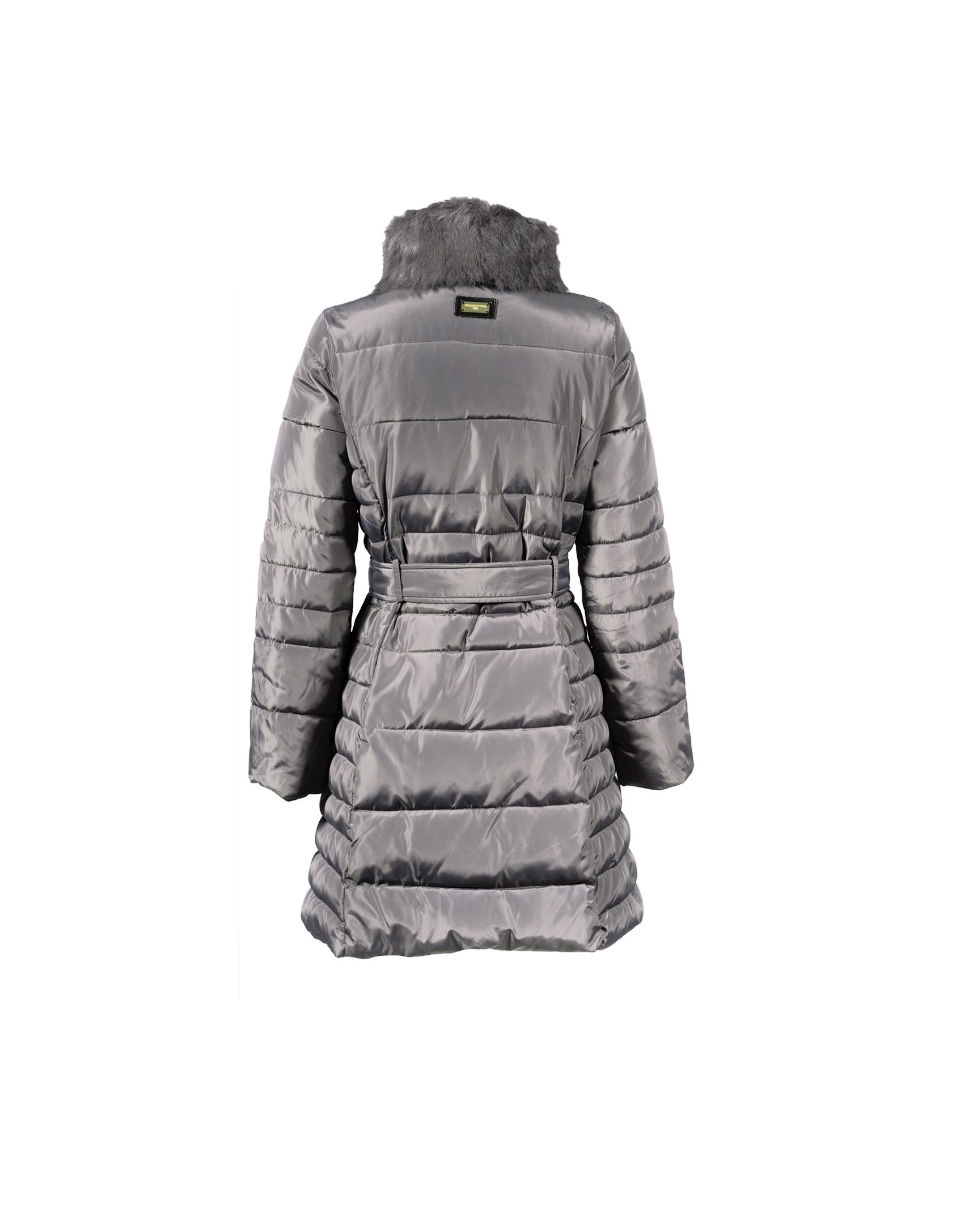 Grey quilted coat