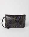 Cowhide leather clutch
