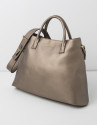 Satchel piel metalizada