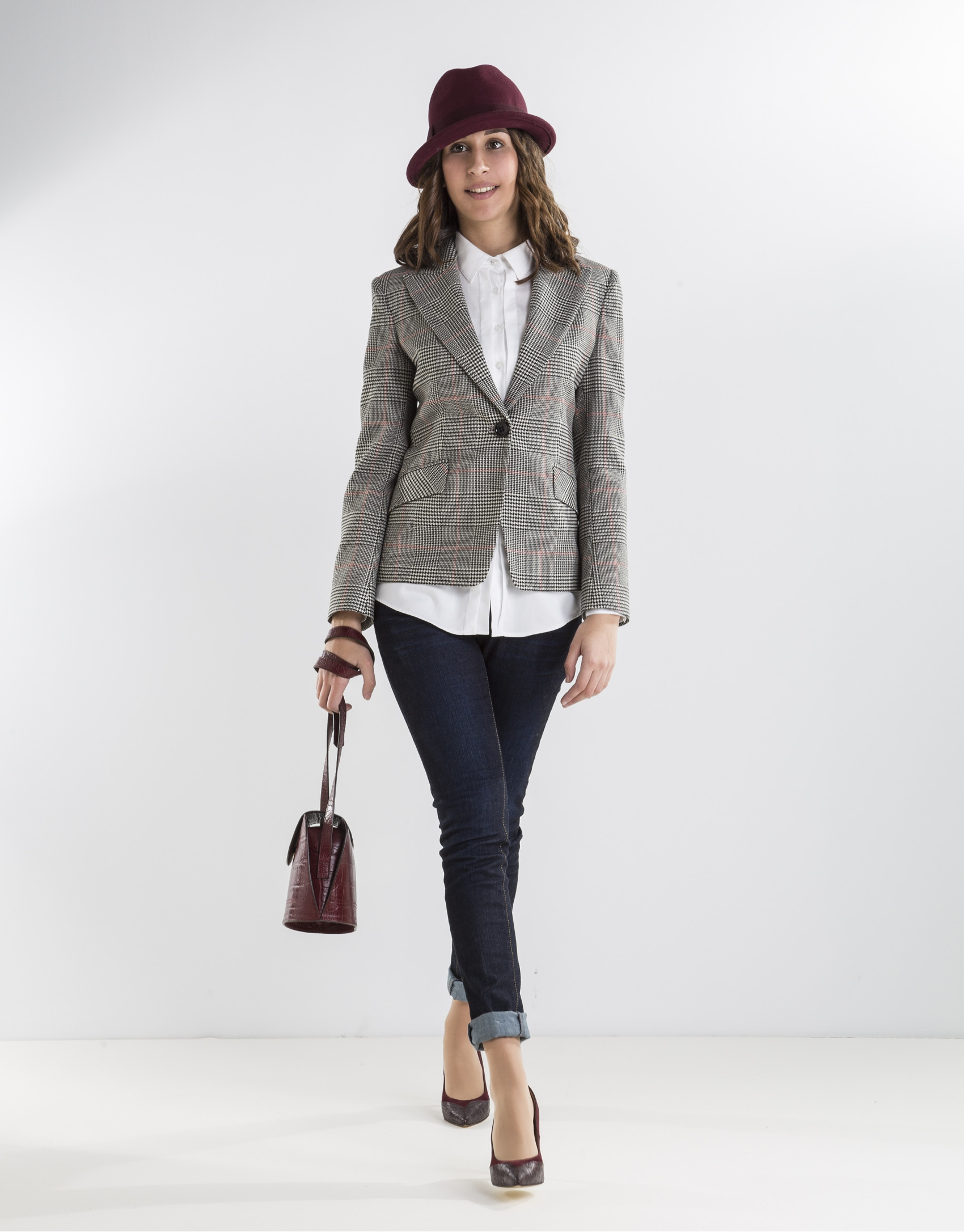 Prince of Wales checked blazer