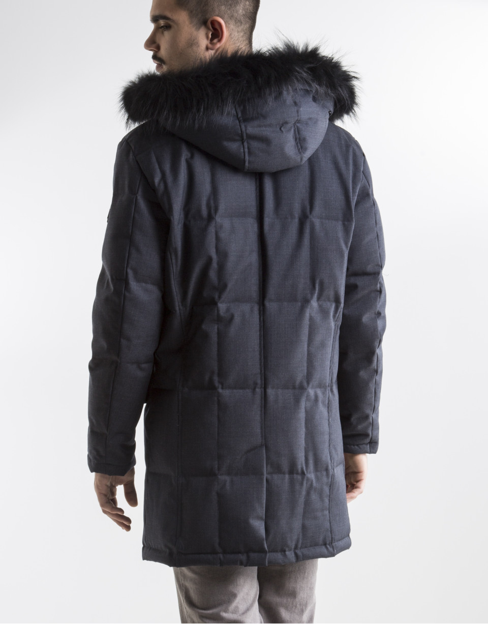 Deportiva plumas largo azul oscuro