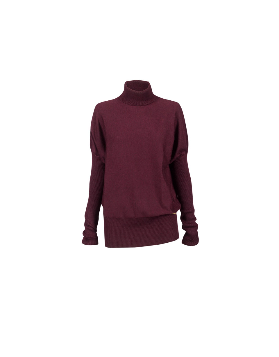 Bordeaux roll collar pullover