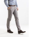 Beige herringbone print sport pants 