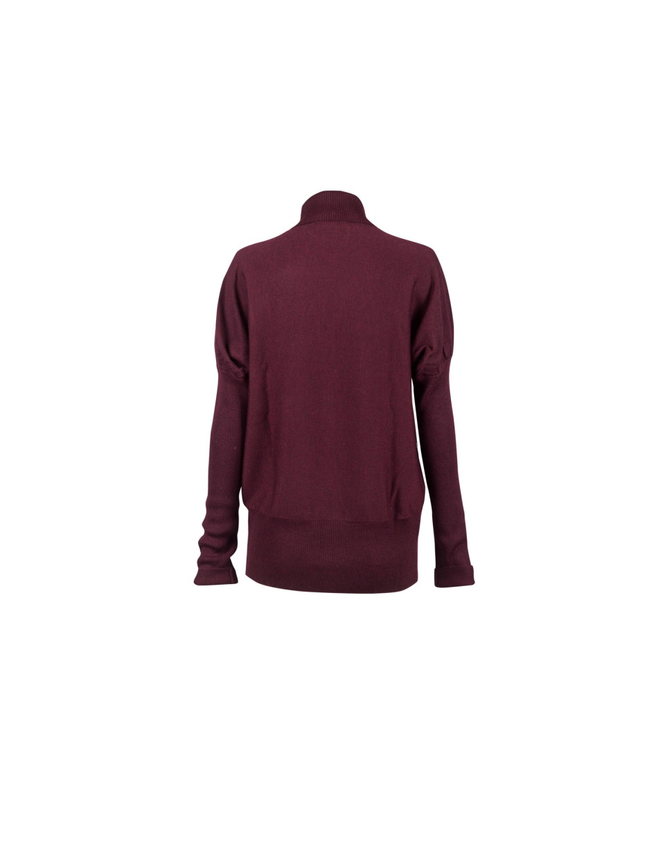 Bordeaux roll collar pullover