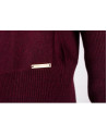 Bordeaux roll collar pullover