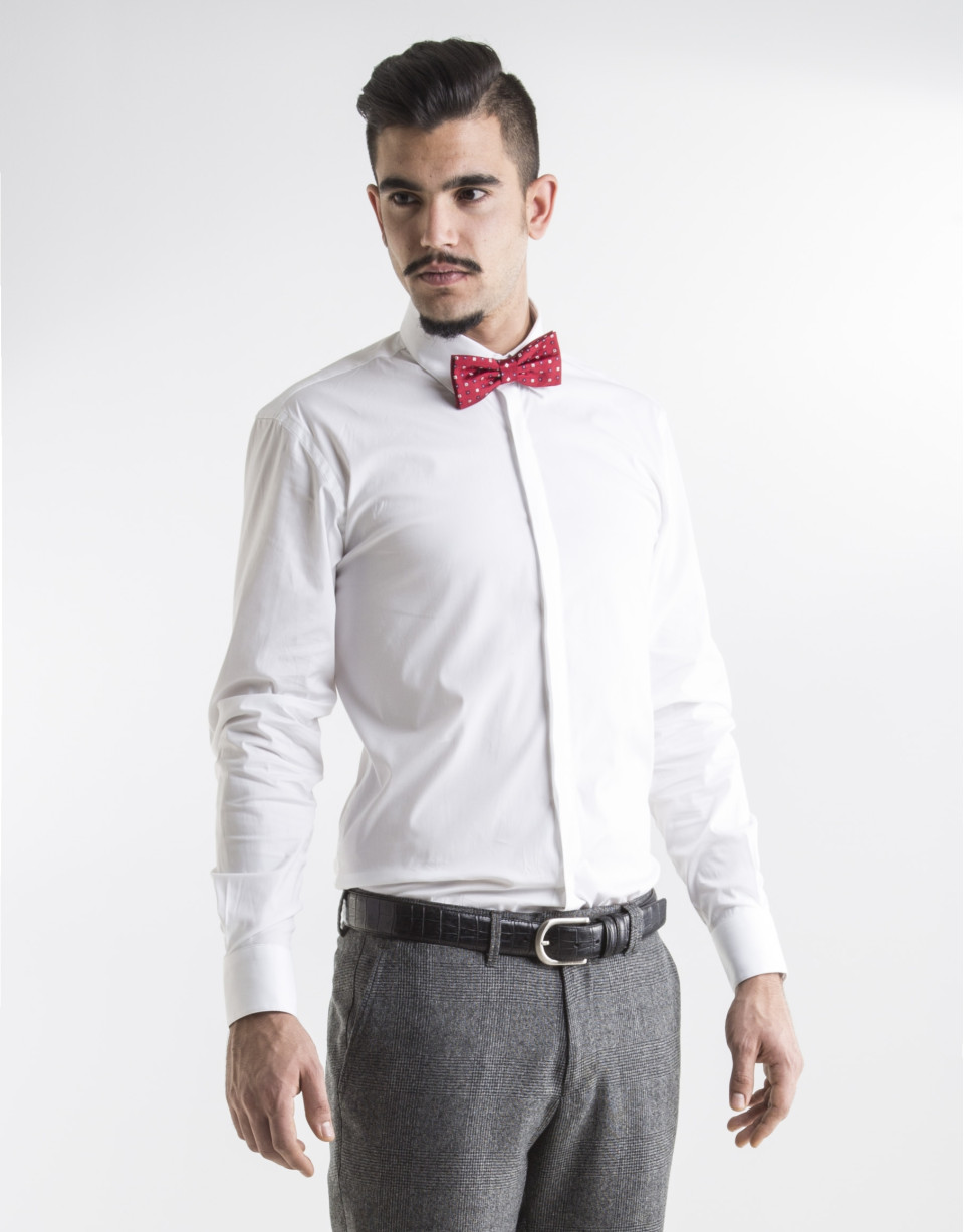 Camisa slim fit blanca
