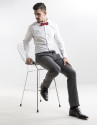 White slim fit dress