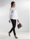 Camisa cuello mao blanca