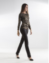 Decorative t-shirt with glitter