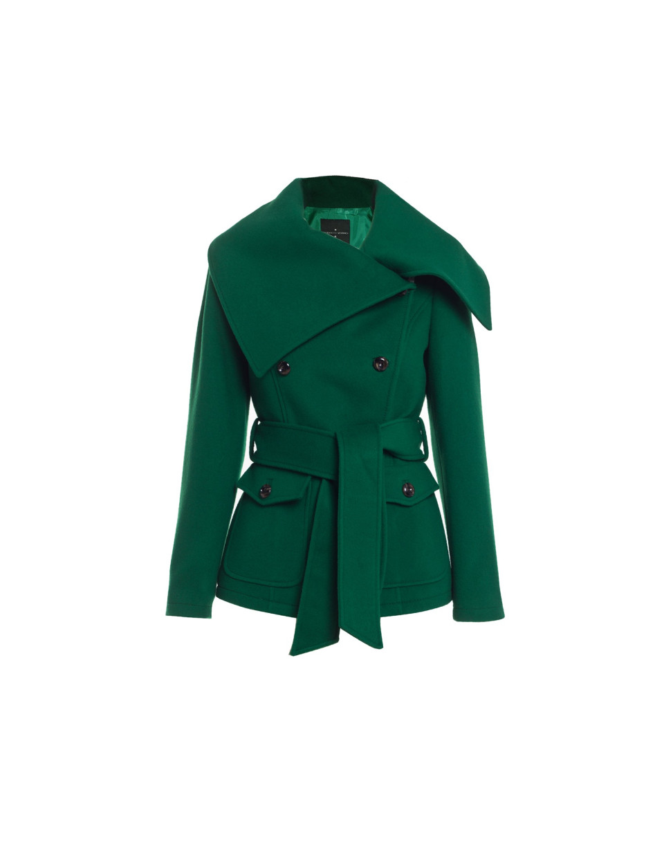 Chaquetón paño verde
