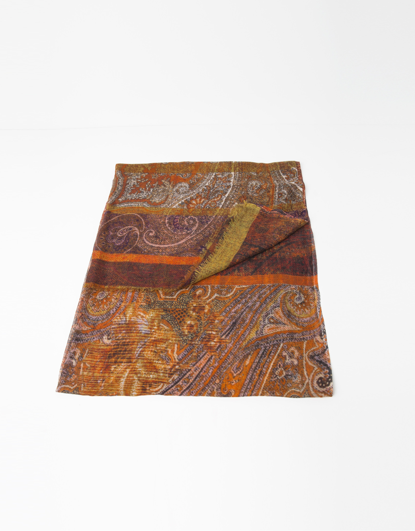 Foulard lana y seda oro