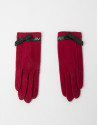 Guantes de lana rojo