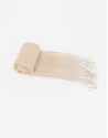 Foulard liso seda beige