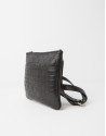 Embossed leather shoulder bag