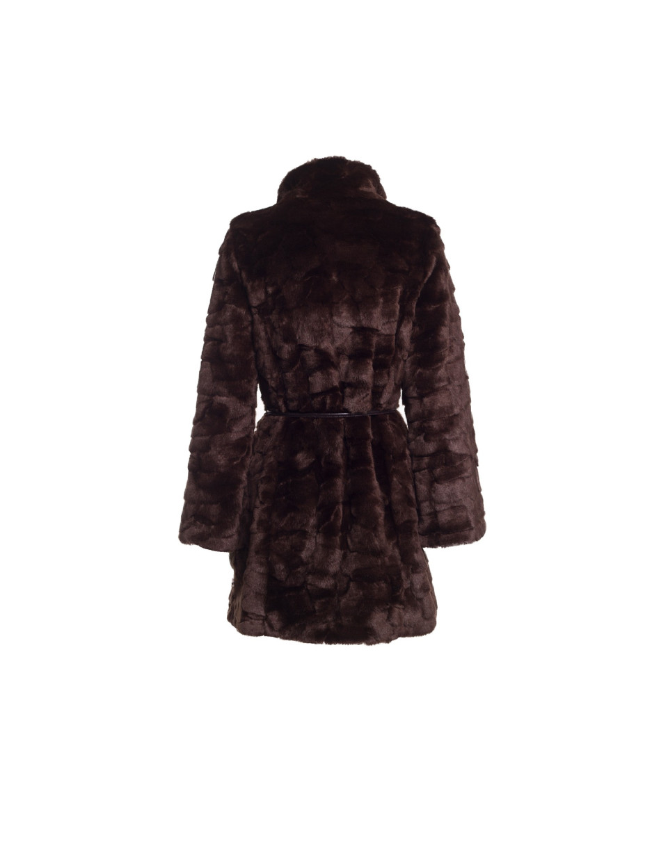 Trench pelo ecológico marrón