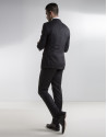 Dark grey plain suit