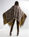 Poncho lana marrón