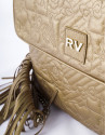 Bolso Messenger Miranda VIP flecos piel bronce