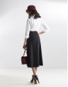 Falda midi negra